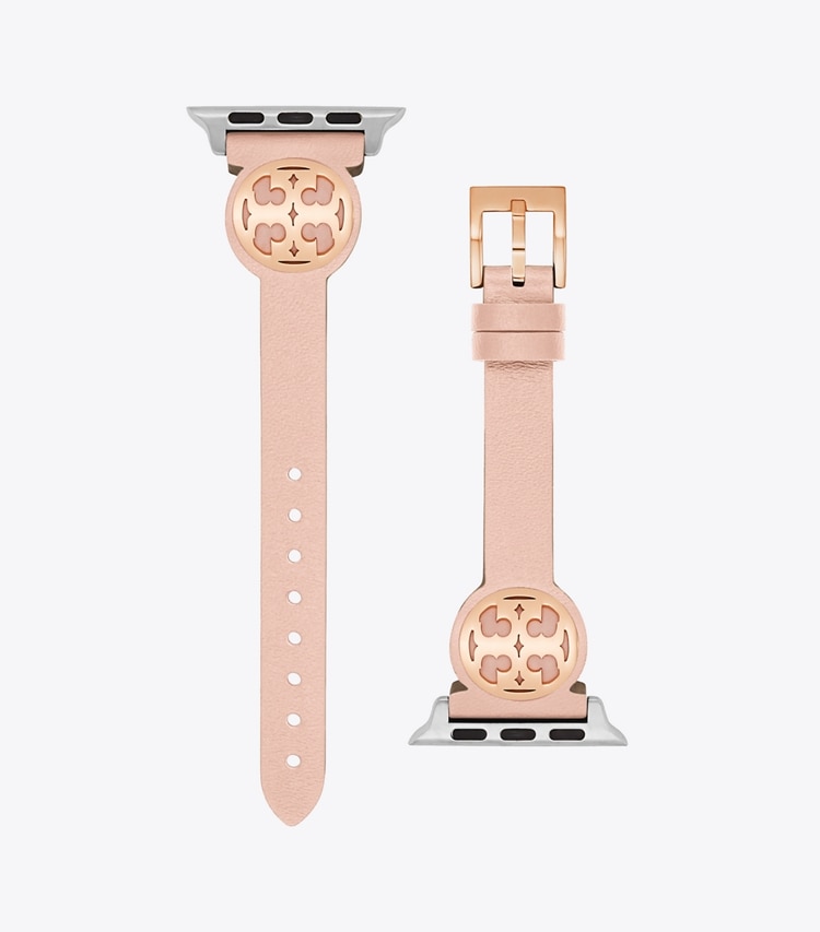 Tory Burch designer watches tory track smart watches Miller Band for Apple Watch® in Blush / Rose Gold side