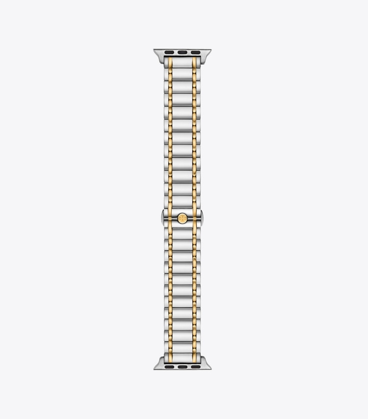 Tory Burch designer watches tory track smart watches Miller Band for Apple Watch® in SILVER/GOLD side