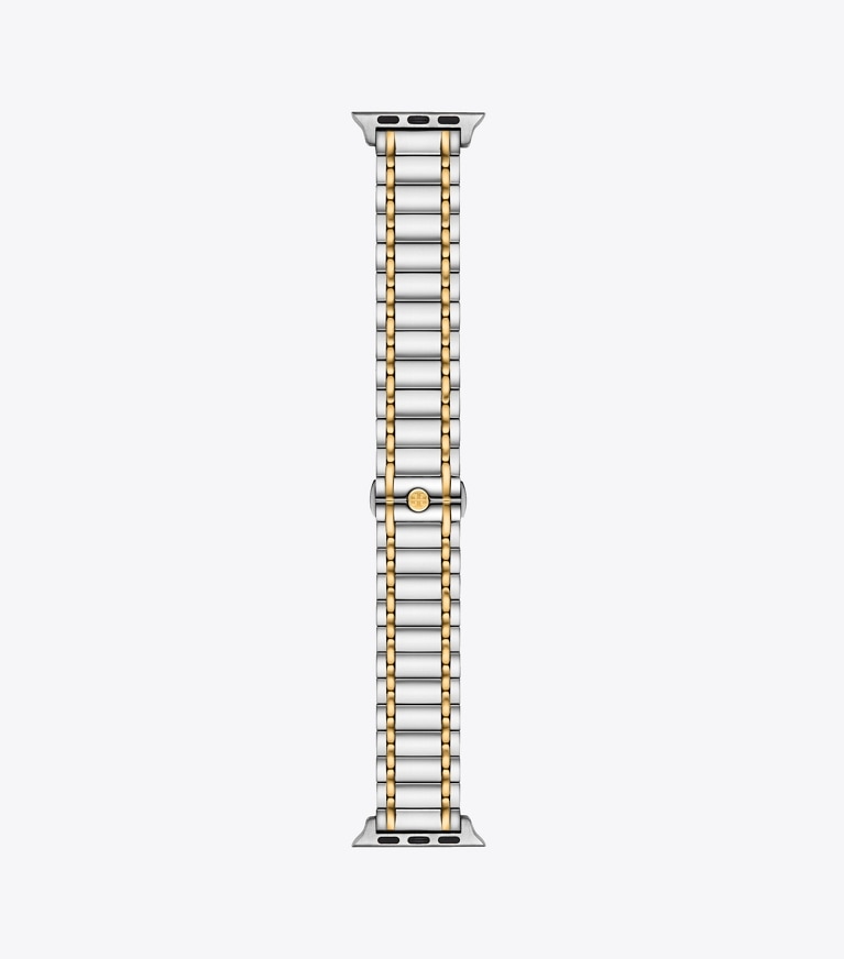 Tory Burch designer watches tory track smart watches Miller Band for Apple Watch® in SILVER/GOLD front