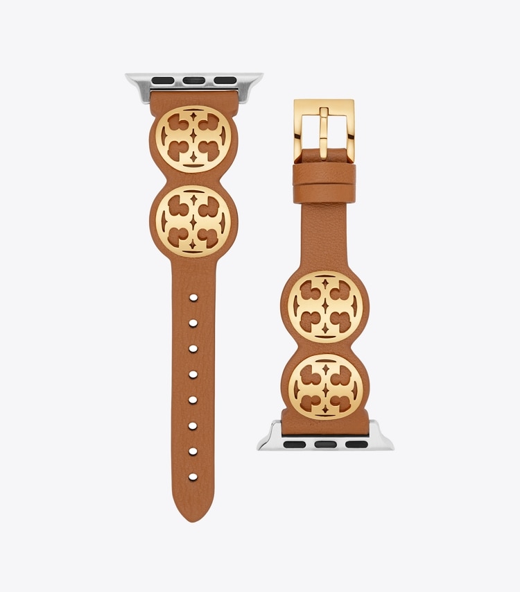 Tory Burch designer watches tory track smart watches Miller Band For Apple Watch® in Luggage side