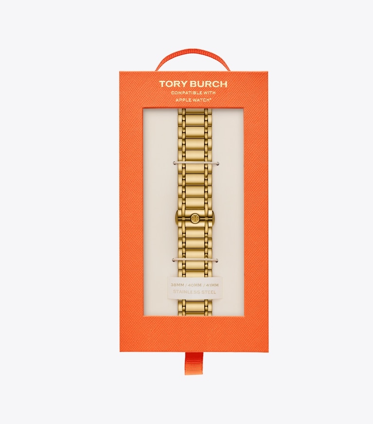 Tory Burch designer strap watches Miller Band for Apple Watch® in GOLD  front