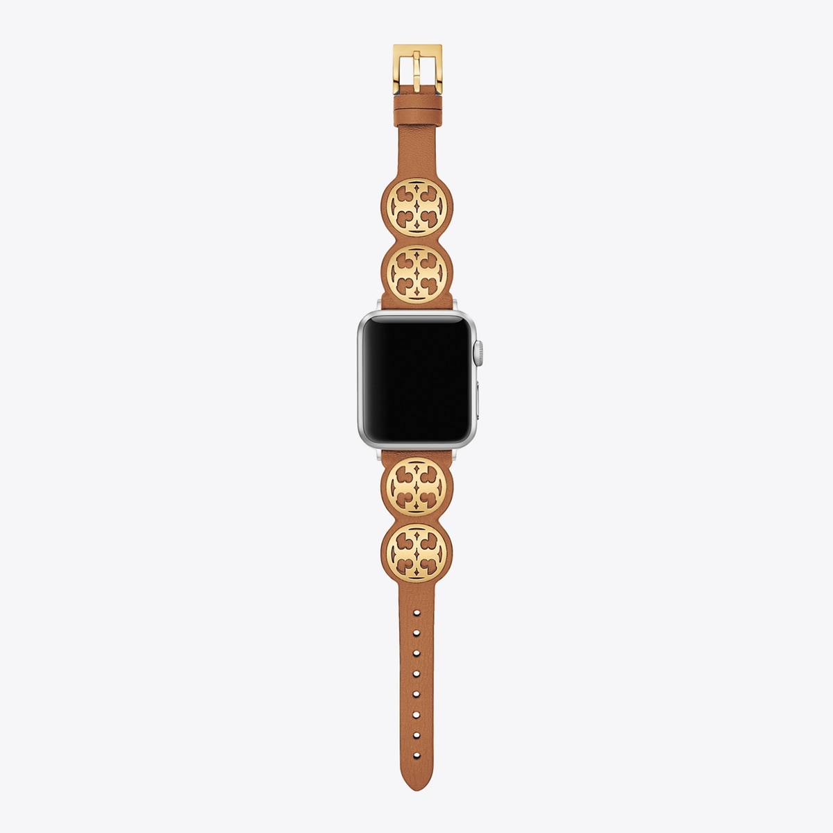 Tory Burch Miller Navy Leather Gold Logo Stud Apple Watch Band deals Strap 38mm/40mm