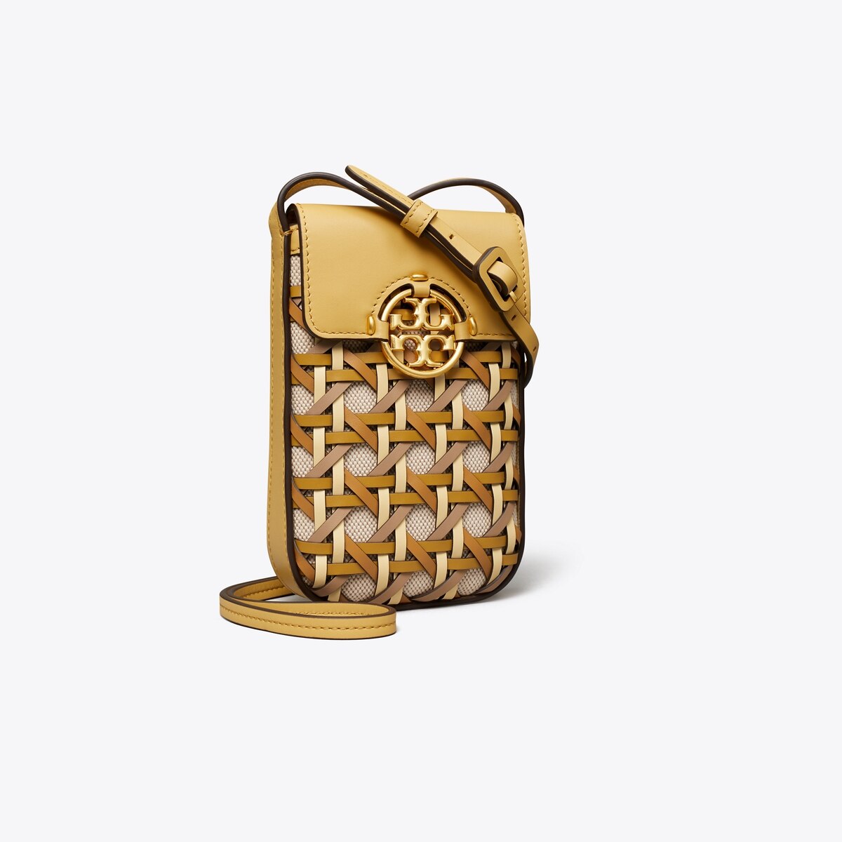 Miller Basket-weave Phone Crossbody: Women's Designer Mini Bags 