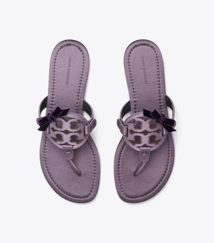 Miller Bow Satin Sandal by Tory Burch