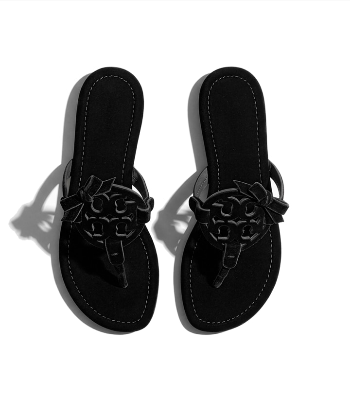 Miller Bow Velvet Sandal