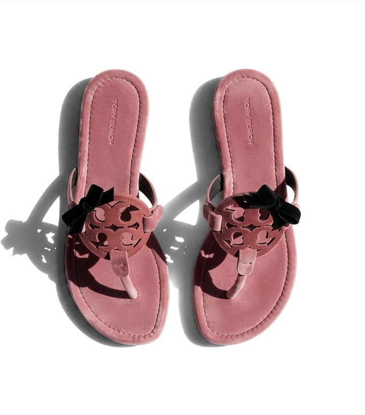 Miller Bow Velvet Sandal