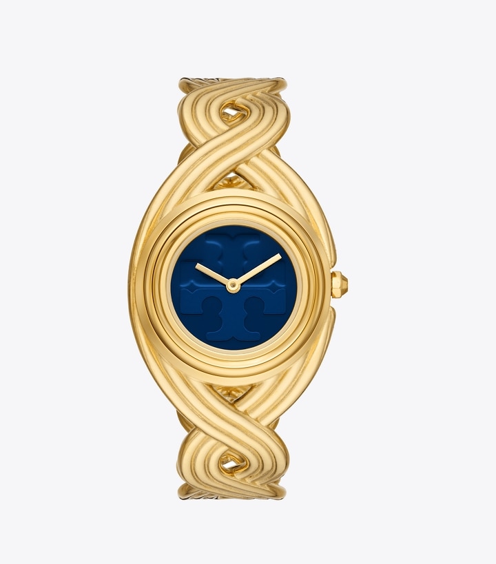 Miller Braided Watch, Gold-Tone Stainless Steel: Women's Watches | Strap  Watches | Tory Burch EU