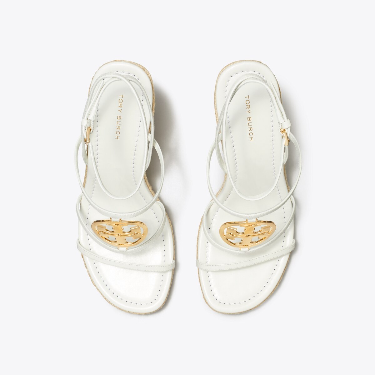 Tory burch white wedges new arrivals