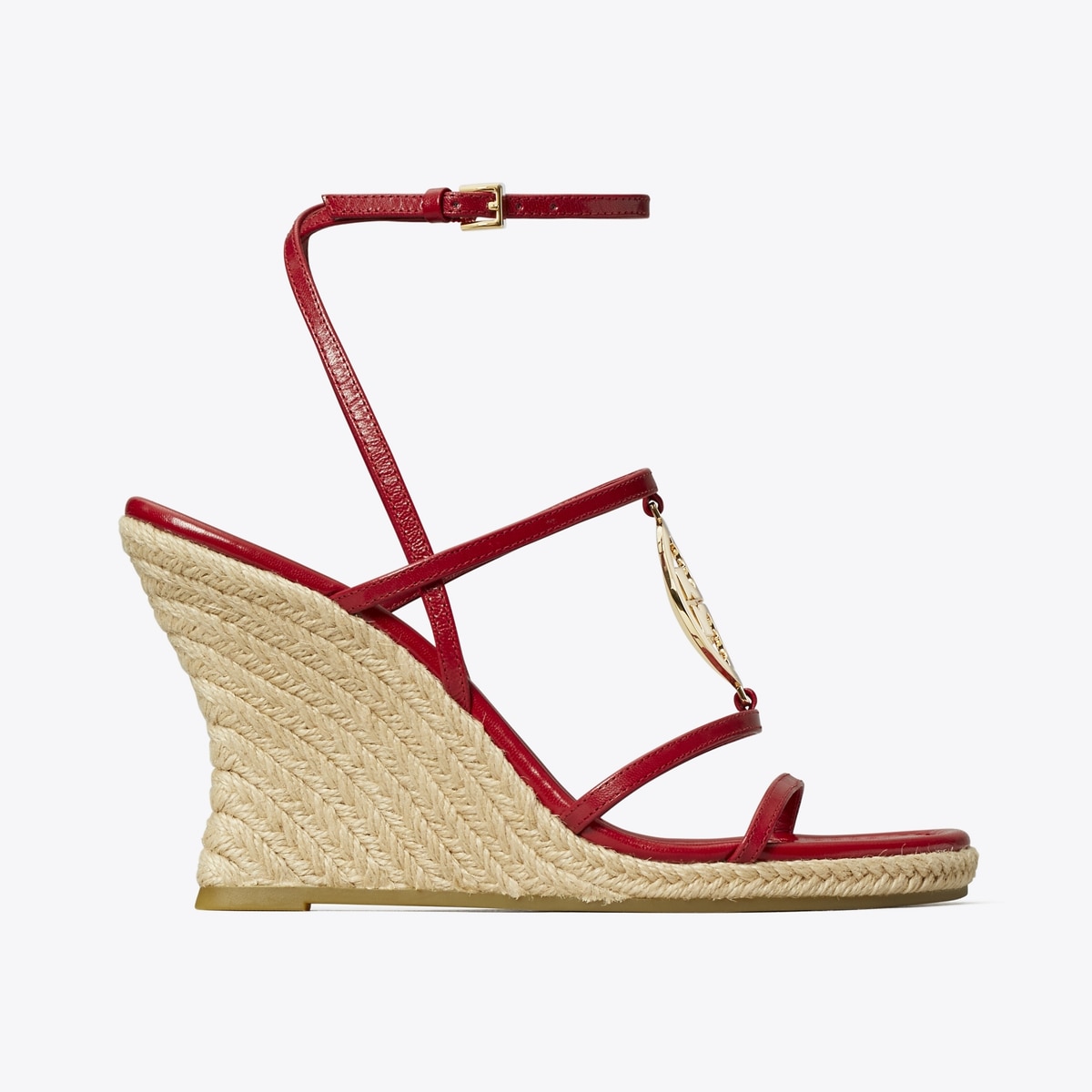 関送込【Tory Burch】Capri レザー ウェッジ エスパドリーユ Miller Capri Espadrille Wedge: Women's Designer Espadrilles