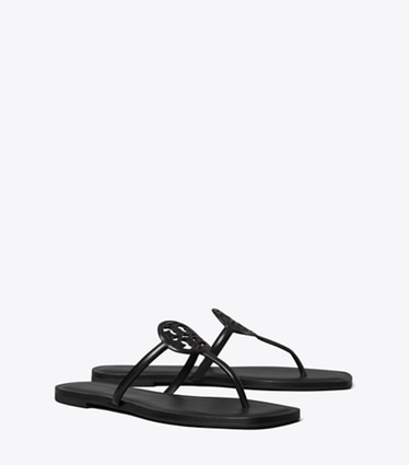 Tory Burch designer sandals Miller Capri Sandal in PERFECT BLACK angle