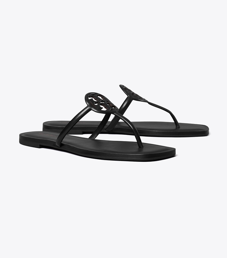 Tory Burch designer sandals Miller Capri Sandal in PERFECT BLACK angle