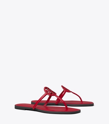Tory Burch designer sandals Miller Capri Sandal in TOUCAN RED angle