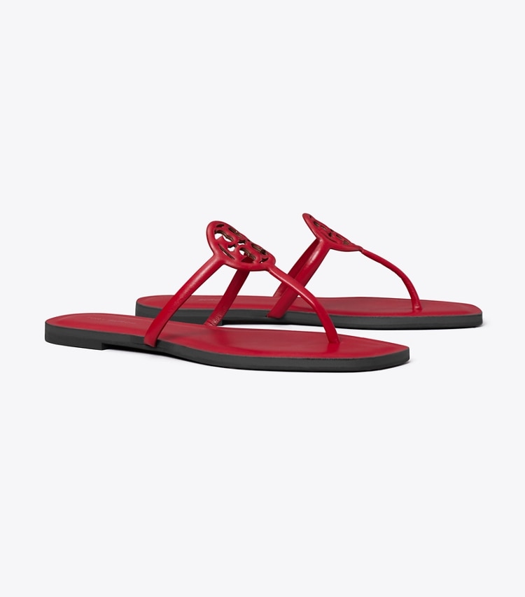 Tory Burch designer sandals Miller Capri Sandal in TOUCAN RED angle