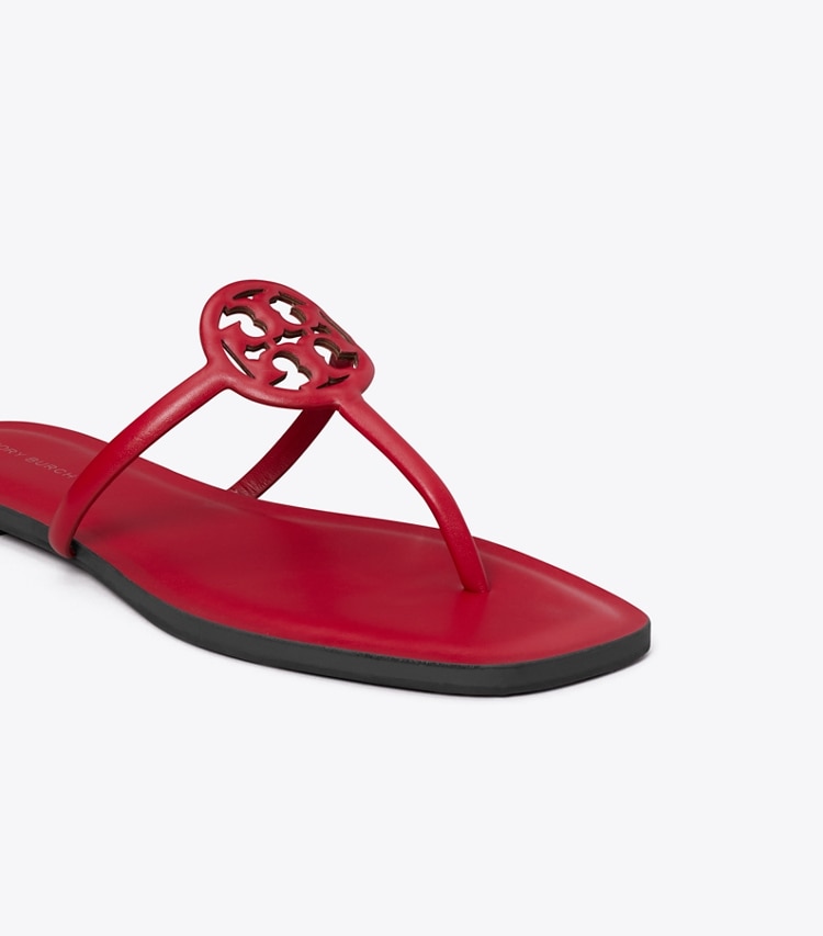 Tory Burch designer sandals Miller Capri Sandal in TOUCAN RED detail