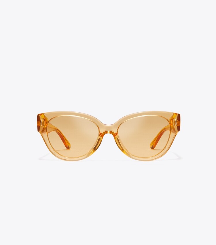 Tory Burch designer sunglasses & eyewear Miller Cat-Eye Sunglasses in PASSIONFRUIT front