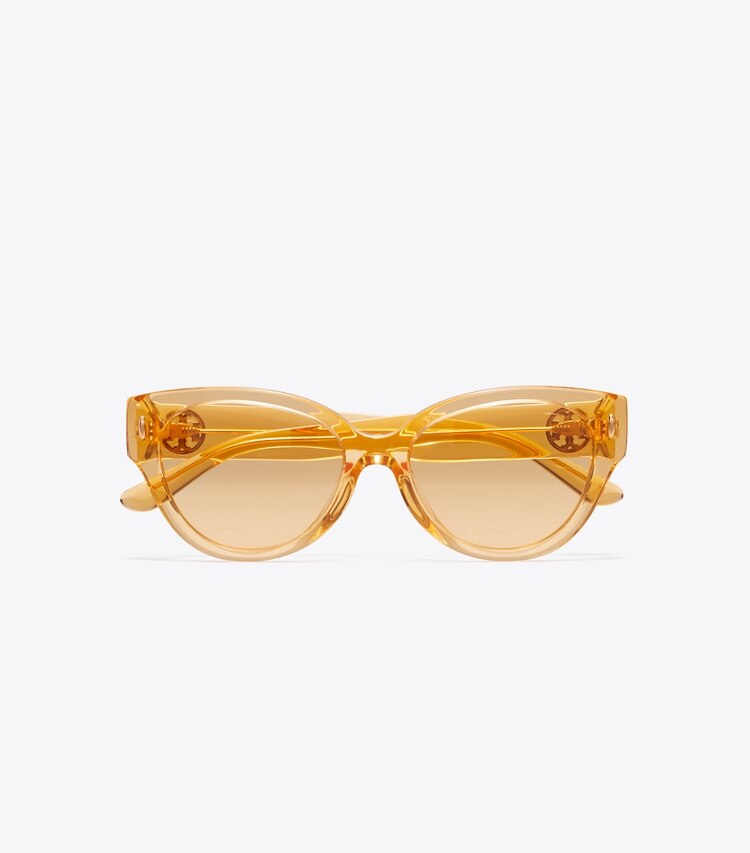 Tory Burch designer sunglasses & eyewear Miller Cat-Eye Sunglasses in PASSIONFRUIT overhead