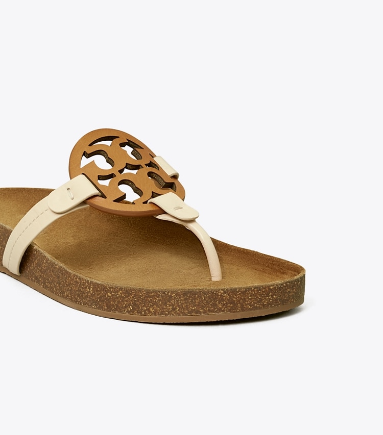 Tory Burch designer sandals Miller Cloud in NEW CREAM / CARAMEL CORN / Natural detail