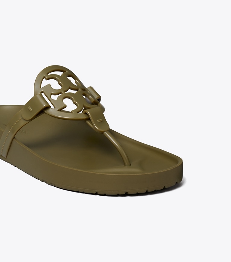 Tory Burch designer sandals Miller Cloud Light in GRASS GREEN detail