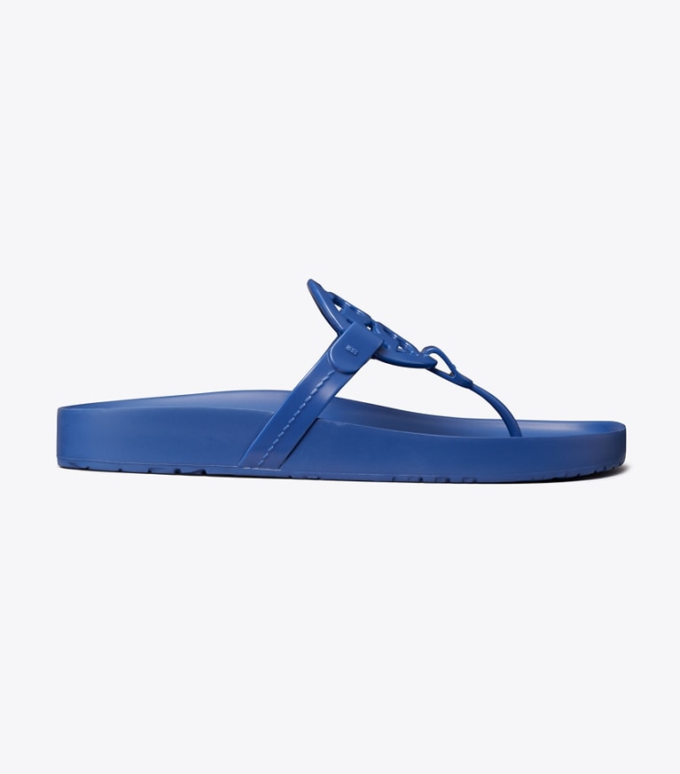 Tory Burch designer sandals Miller Cloud Light in BLUE PLANET side