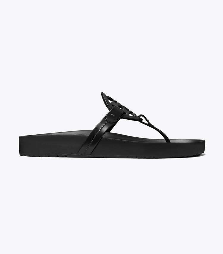 Tory Burch designer sandalen Miller Cloud Lite in PERFECT BLACK side