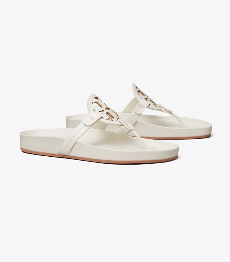Tory Burch designer sandals Miller Cloud Sandal in New Ivory  angle
