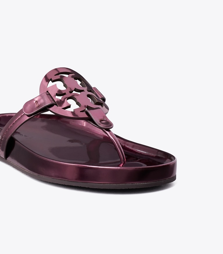 Tory Burch designer sandals Miller Cloud Sandal in Merlot angle