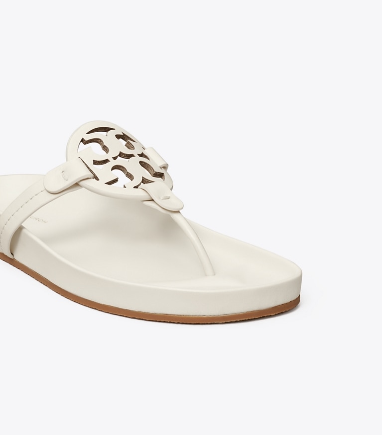 Tory Burch designer sandals Miller Cloud Sandal in New Ivory  angle