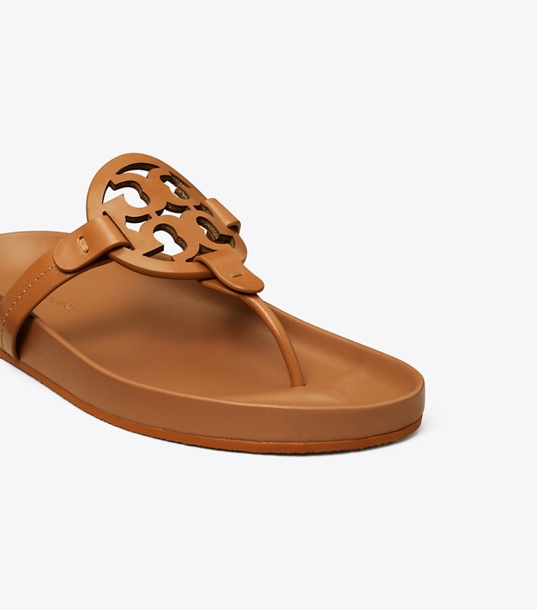 Tory Burch designer sandals Miller Cloud Sandal in BOURBON MIELE / BOURBON MIELE angle