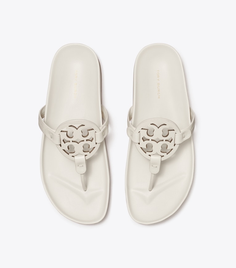 Tory Burch designer sandals Miller Cloud Sandal in New Ivory  angle