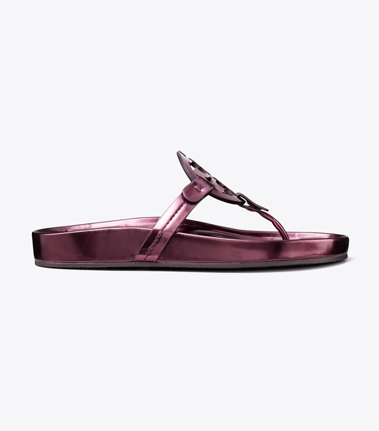 Tory Burch designer sandals Miller Cloud Sandal in Merlot side