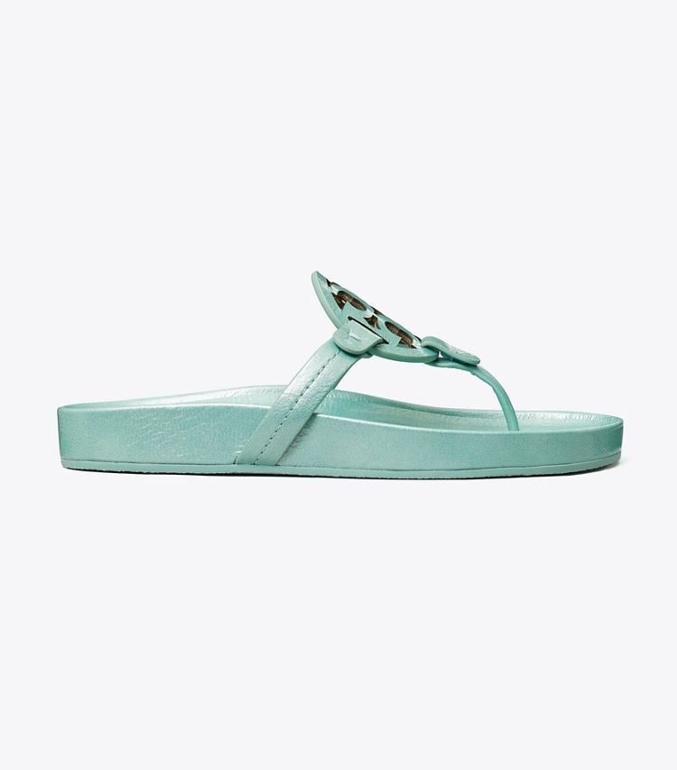 Tory Burch designer sandals Miller Cloud Sandal in AUDREY BLUE side