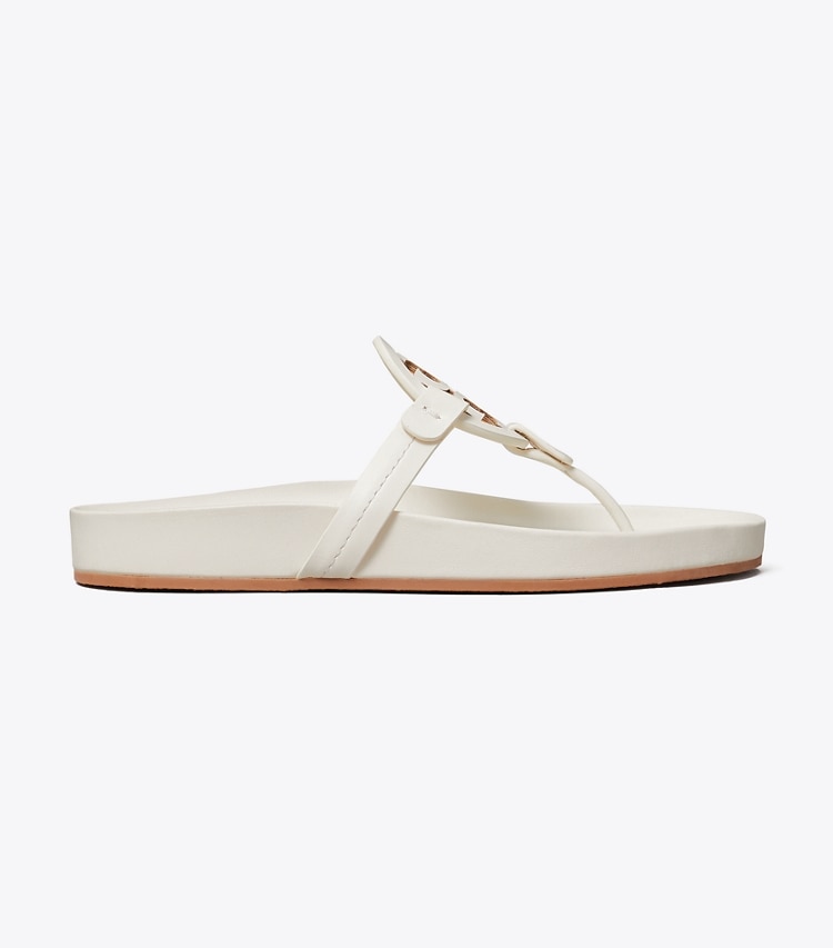 Tory Burch designer sandals Miller Cloud Sandal in New Ivory  side