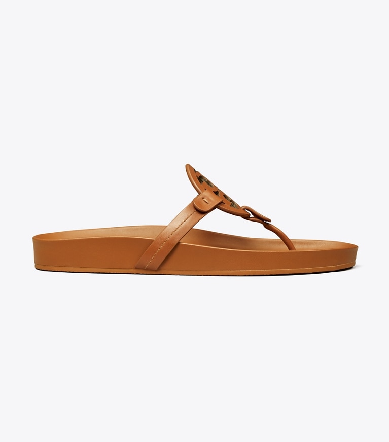 Tory Burch designer sandals Miller Cloud Sandal in BOURBON MIELE / BOURBON MIELE angle