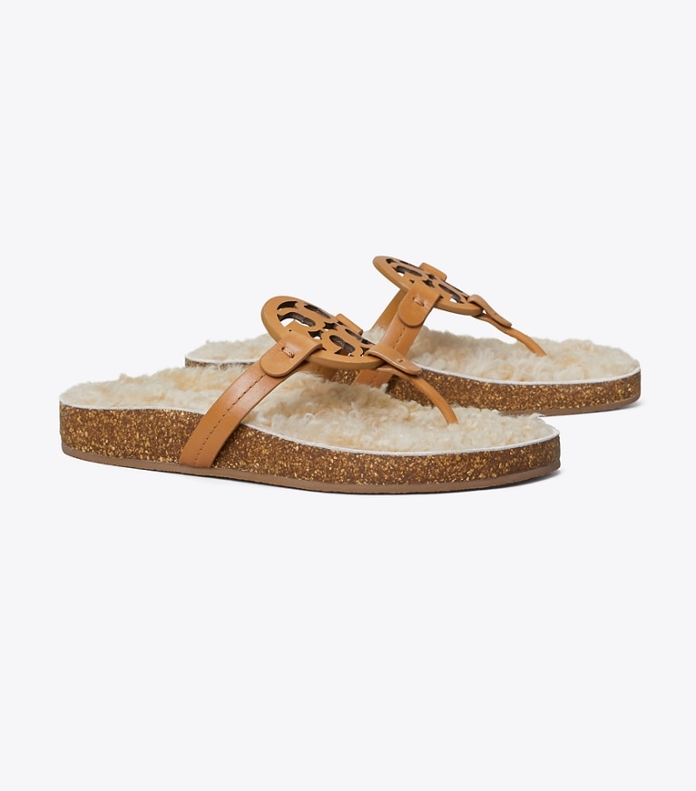 Shearling Flip Flops