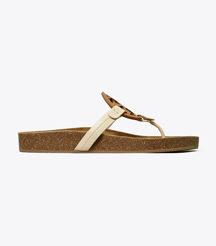 Tory Burch designer sandals Miller Cloud in NEW CREAM / CARAMEL CORN / Natural side