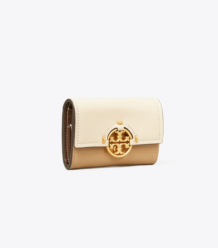 Tory Burch Pink Salt & Daylily McGraw Color-Block Flat Wallet