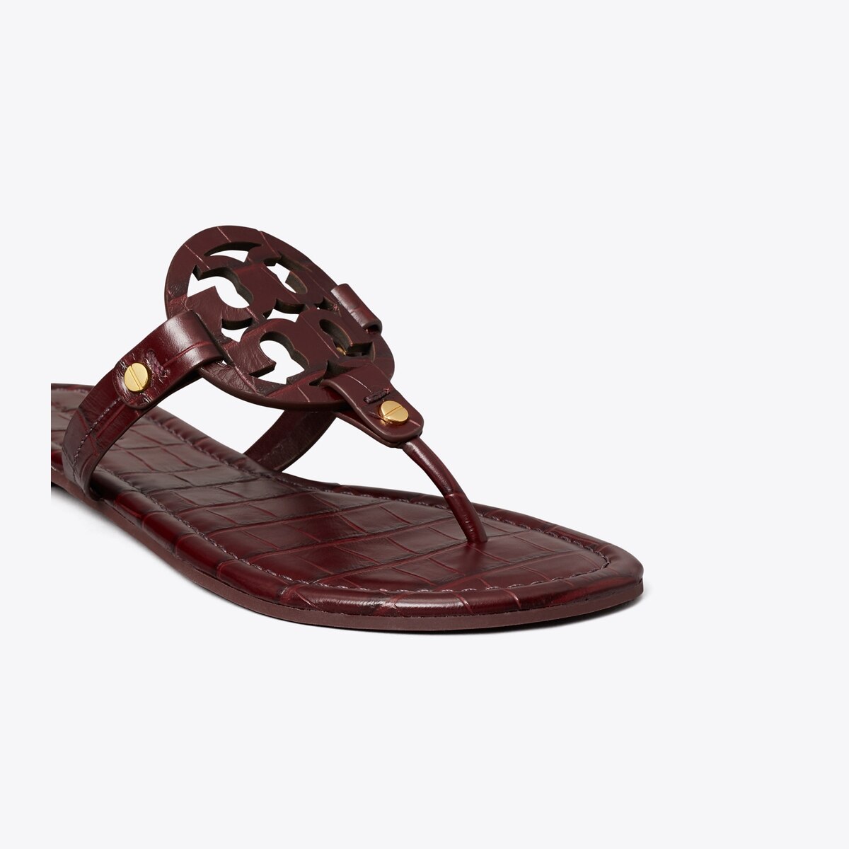 Tory Burch sale Embossed Leather Sandals