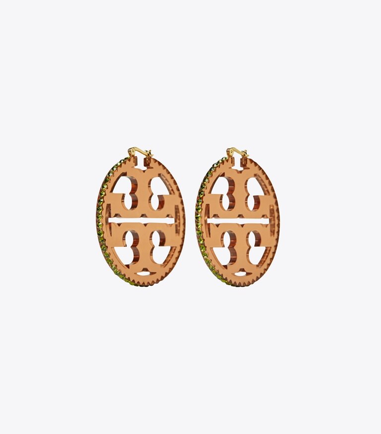 Tory burch best sale miller crystal logo