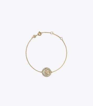 TORY BURCH｜JEWERLY (MILLER PAVE CHAIN BRACELET (80997-0 Miller Pavé Chain Bracelet: Women's Designer Bracelets