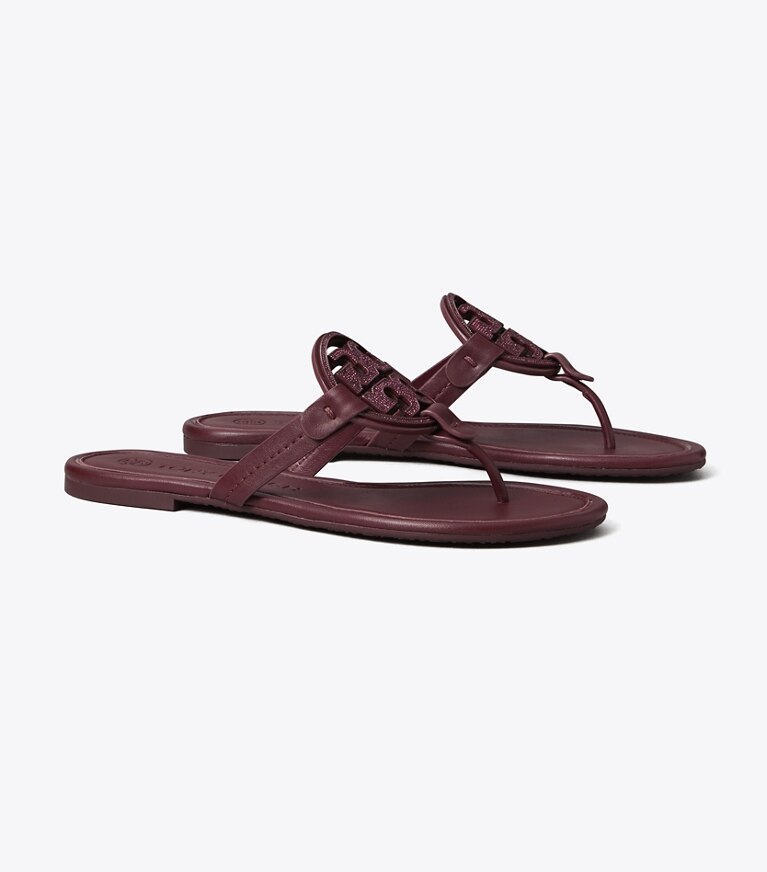 Burgundy tory shop burch sandals