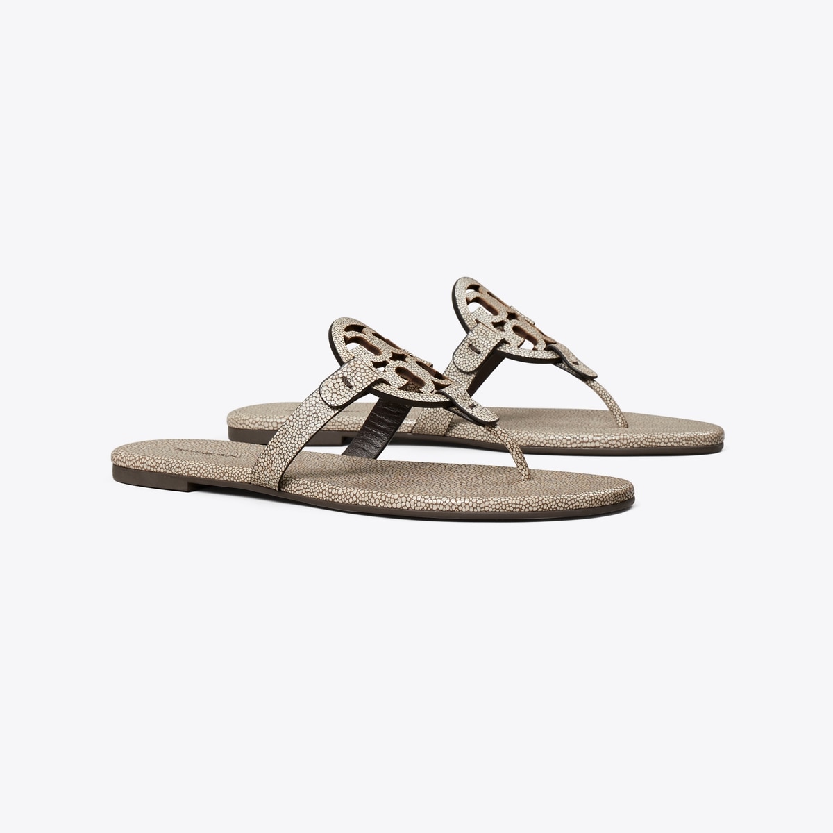 Miller Embossed Leather Sandal: Women's Designer Sandals