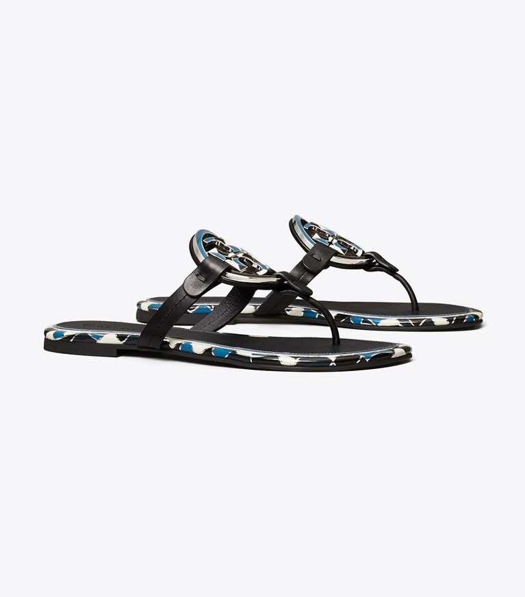 Tory burch miller 2025 enamel logo sandal