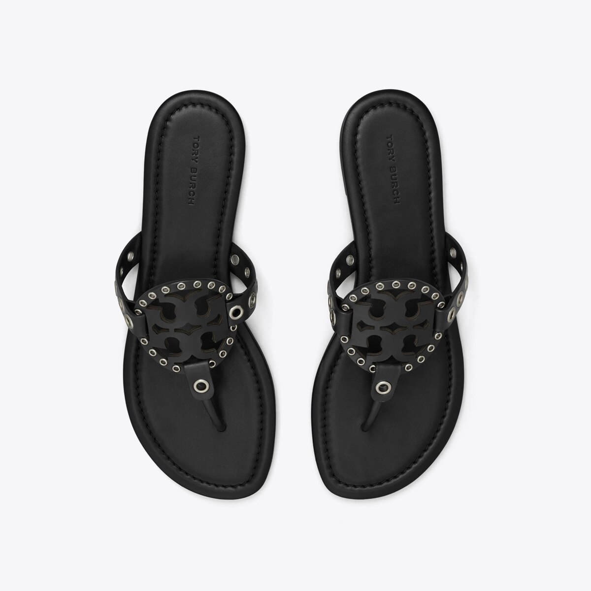 サンダル・ミュール Tory Burch SS25 Sandals (167311 001) Miller Eyelet Sandal: Women's Designer Sandals | Tory Burch