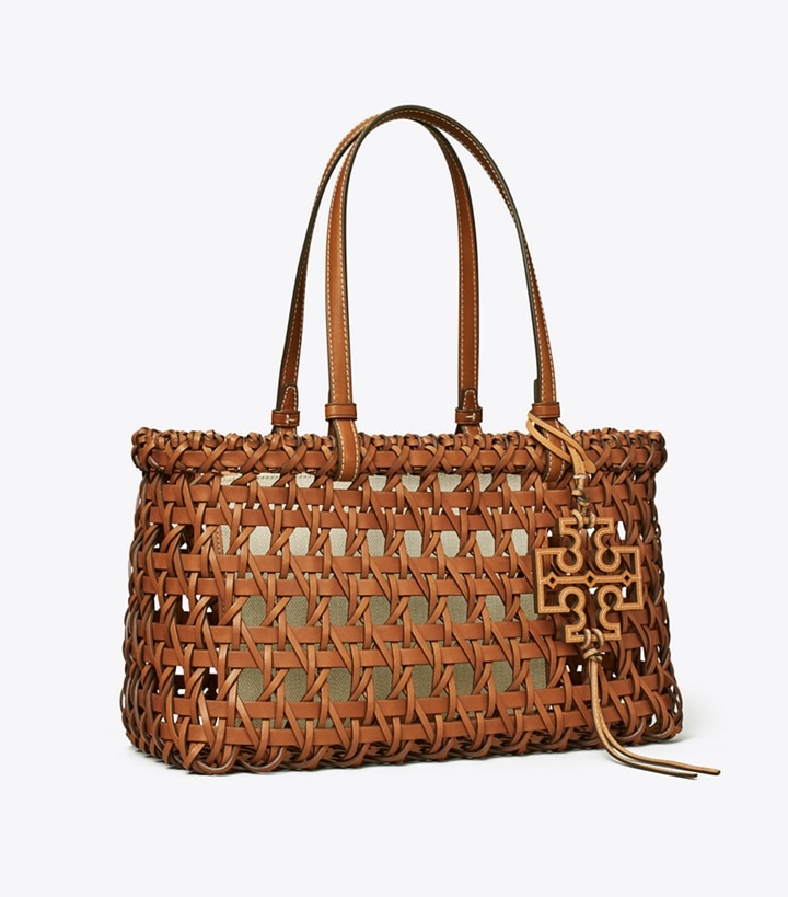 Miller Garden Basket-Weave Tote: Women's Designer Tote Bags | Tory Burch