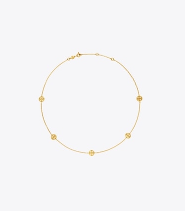 Tory Burch designer halsketten Miller Halskette in Tory Gold front