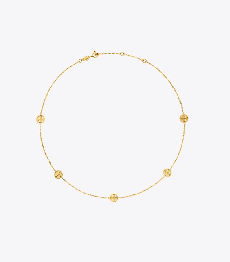 Tory Burch designer halsketten Miller Halskette in Tory Gold front