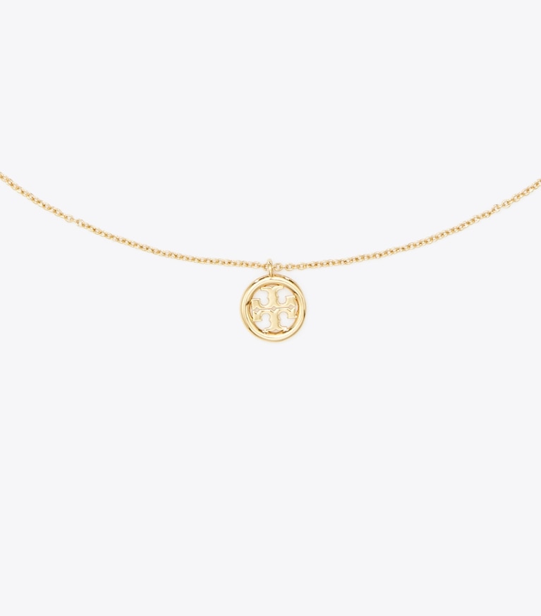 Tory Burch designer halsketten Miller Halskette mit Anhänger in Tory Gold front
