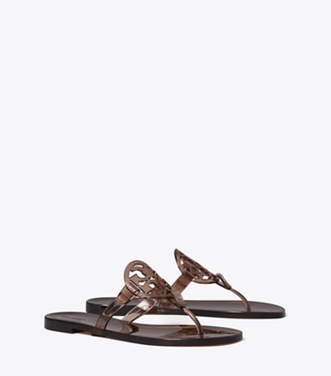 Tory Burch designer sandali Miller Jelly in ROOTBEER FLOAT angle