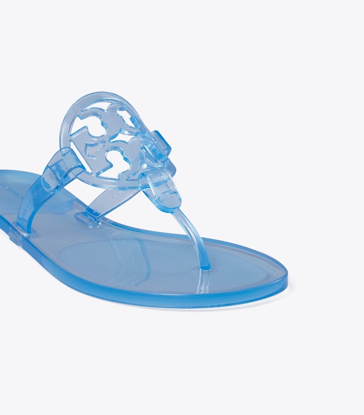 Tory Burch designer sandali Miller Jelly in POOL BLUE dettaglio