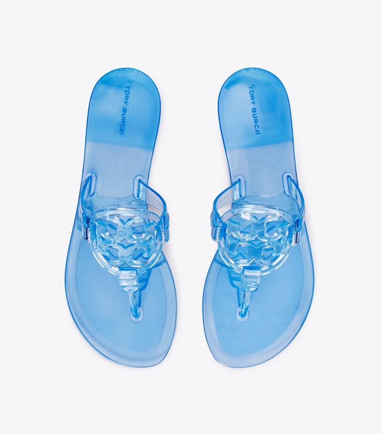 Tory Burch designer sandali Miller Jelly in POOL BLUE superiore